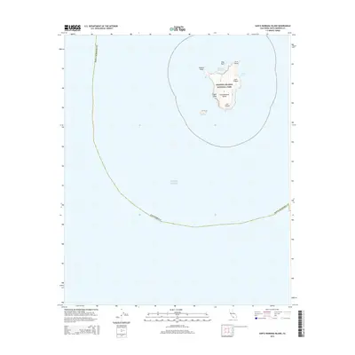 2015 Map of Santa Barbara Island, 2015 Print