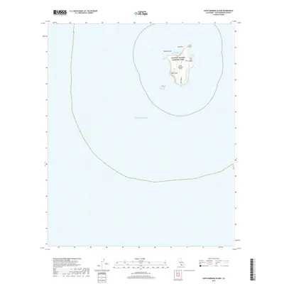 2018 Map of Santa Barbara Island, 2018 Print