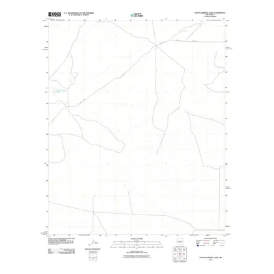2010 Map of Santa Barbara Lake, 2010 Print