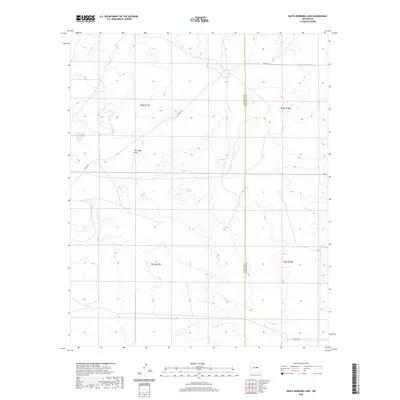 2020 Map of Santa Barbara Lake, 2020 Print