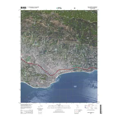 2015 Map of Santa Barbara, 2015 Print