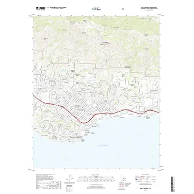 2018 Map of Santa Barbara, 2018 Print
