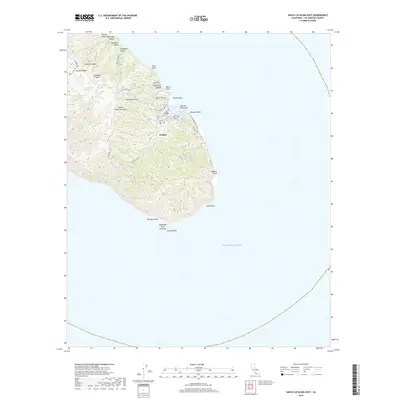 2018 Map of Santa Catalina East, 2018 Print