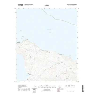 2018 Map of Santa Catalina North, 2018 Print