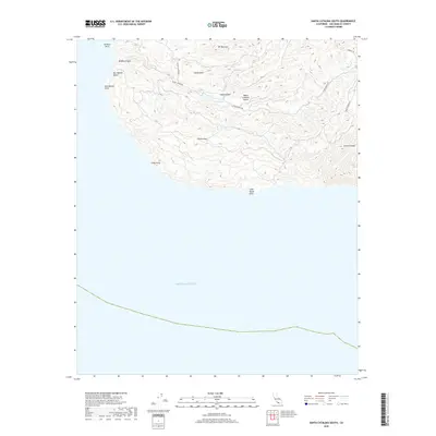 2018 Map of Santa Catalina South, 2018 Print