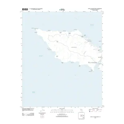 2012 Map of Santa Catalina West, 2012 Print