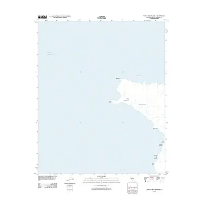 2012 Map of Santa Cruz Island A, 2012 Print