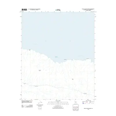 2012 Map of Santa Cruz Island B, 2012 Print