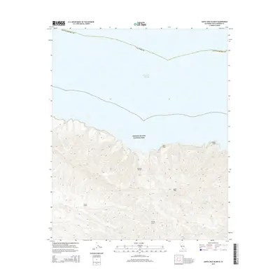 2015 Map of Santa Cruz Island B, 2015 Print