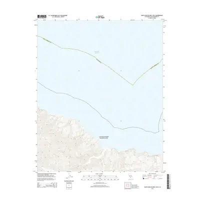 2015 Map of Santa Cruz Island C OE N, 2015 Print