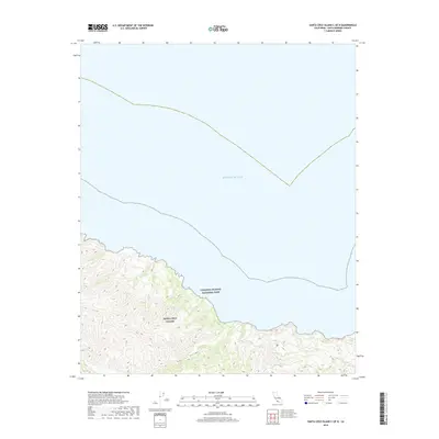 2018 Map of Santa Cruz Island C OE N, 2018 Print