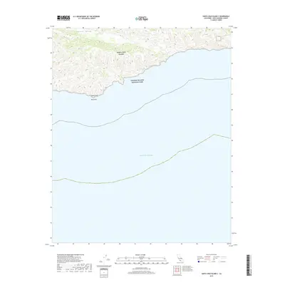 2018 Map of Santa Cruz Island C, 2018 Print