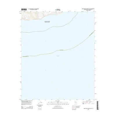 2015 Map of Santa Cruz Island D OE S, 2015 Print