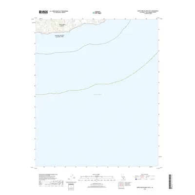 2018 Map of Santa Cruz Island D OE S, 2018 Print