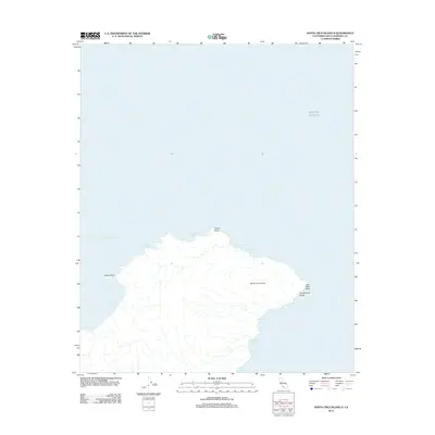 2012 Map of Santa Cruz Island D, 2012 Print
