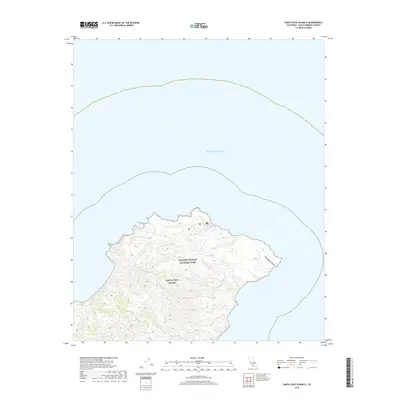 2018 Map of Santa Cruz Island D, 2018 Print