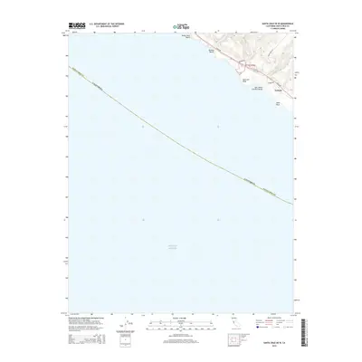 2015 Map of Santa Cruz OE W, 2015 Print