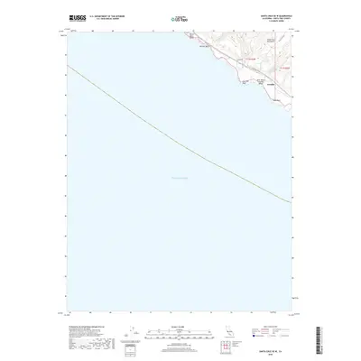 2018 Map of Santa Cruz OE W, 2018 Print