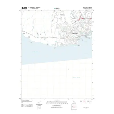 2012 Map of Santa Cruz, 2012 Print