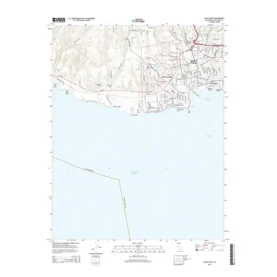2015 Map of Santa Cruz, 2015 Print