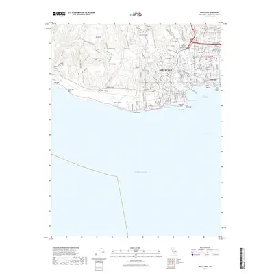 2018 Map of Santa Cruz, 2018 Print