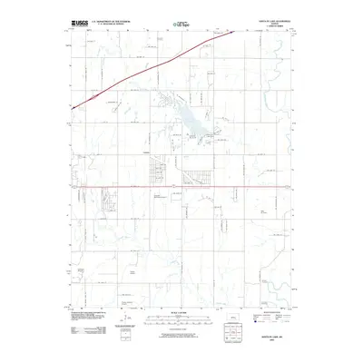 2009 Map of Santa Fe Lake, 2009 Print