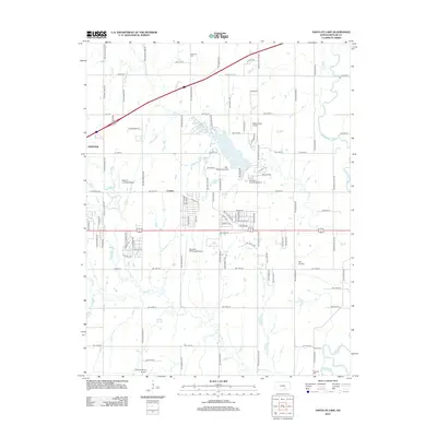 2012 Map of Santa Fe Lake, 2012 Print