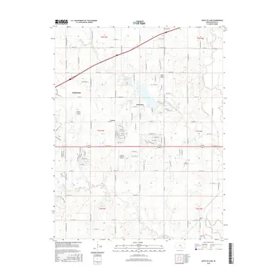 2015 Map of Santa Fe Lake, 2015 Print