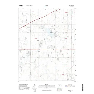 2018 Map of Santa Fe Lake, 2018 Print