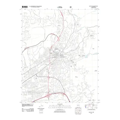 2011 Map of Santa Fe, 2011 Print