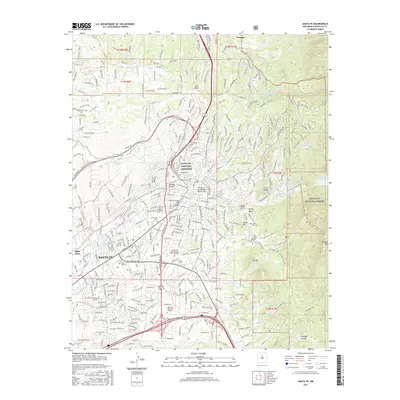 2017 Map of Santa Fe, 2017 Print
