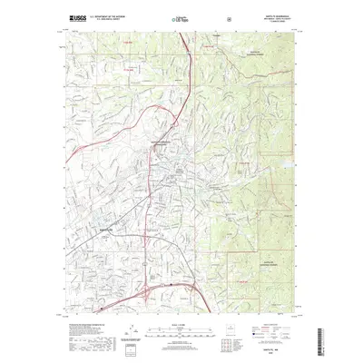 2020 Map of Santa Fe, 2020 Print