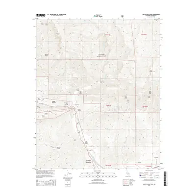 2015 Map of Santa Paula Peak, 2015 Print