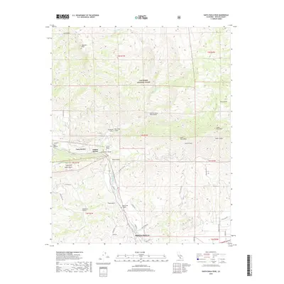 2018 Map of Santa Paula Peak, 2018 Print