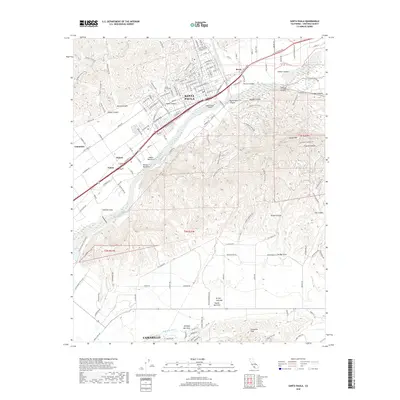 2018 Map of Santa Paula, 2018 Print