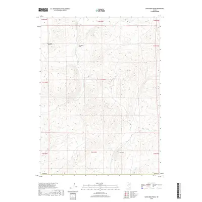 2018 Map of Santa Renia Fields, 2018 Print