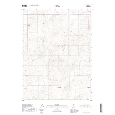 2021 Map of Santa Renia Fields, 2021 Print