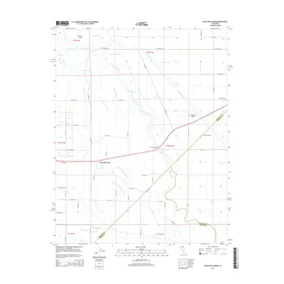 2015 Map of Santa Rita Bridge, 2015 Print
