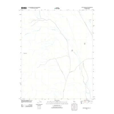 2012 Map of Santa Rosa Flat, 2012 Print