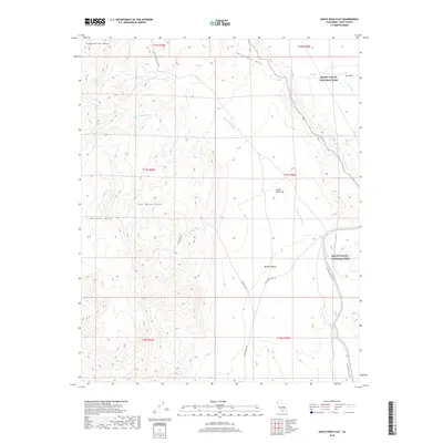 2018 Map of Santa Rosa Flat, 2018 Print