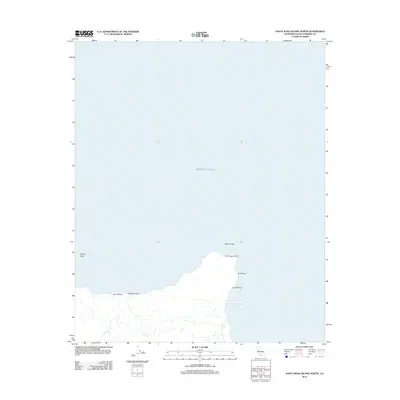 2012 Map of Santa Rosa Island North, 2012 Print