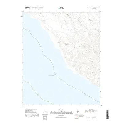 2018 Map of Santa Rosa Island West, 2018 Print