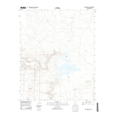 2013 Map of Santa Rosa Lake, 2013 Print