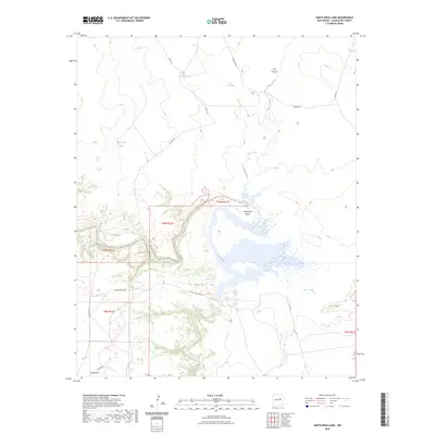 2023 Map of Santa Rosa Lake, 2023 Print