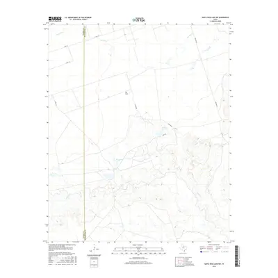 2016 Map of Santa Rosa Lake NW, 2016 Print
