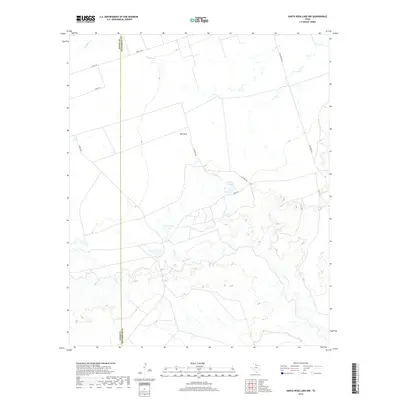 2019 Map of Santa Rosa Lake NW, 2019 Print