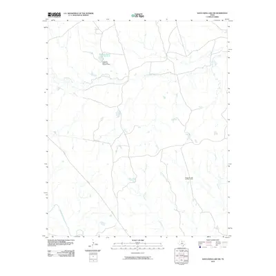 2010 Map of Santa Rosa Lake SW, 2010 Print