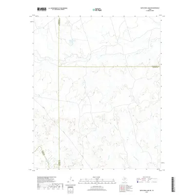 2019 Map of Santa Rosa Lake SW, 2019 Print