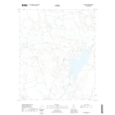 2019 Map of Santa Rosa Lake, 2019 Print