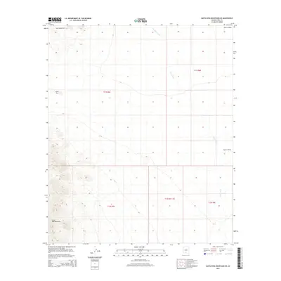 2014 Map of Santa Rosa Mountains NE, 2014 Print